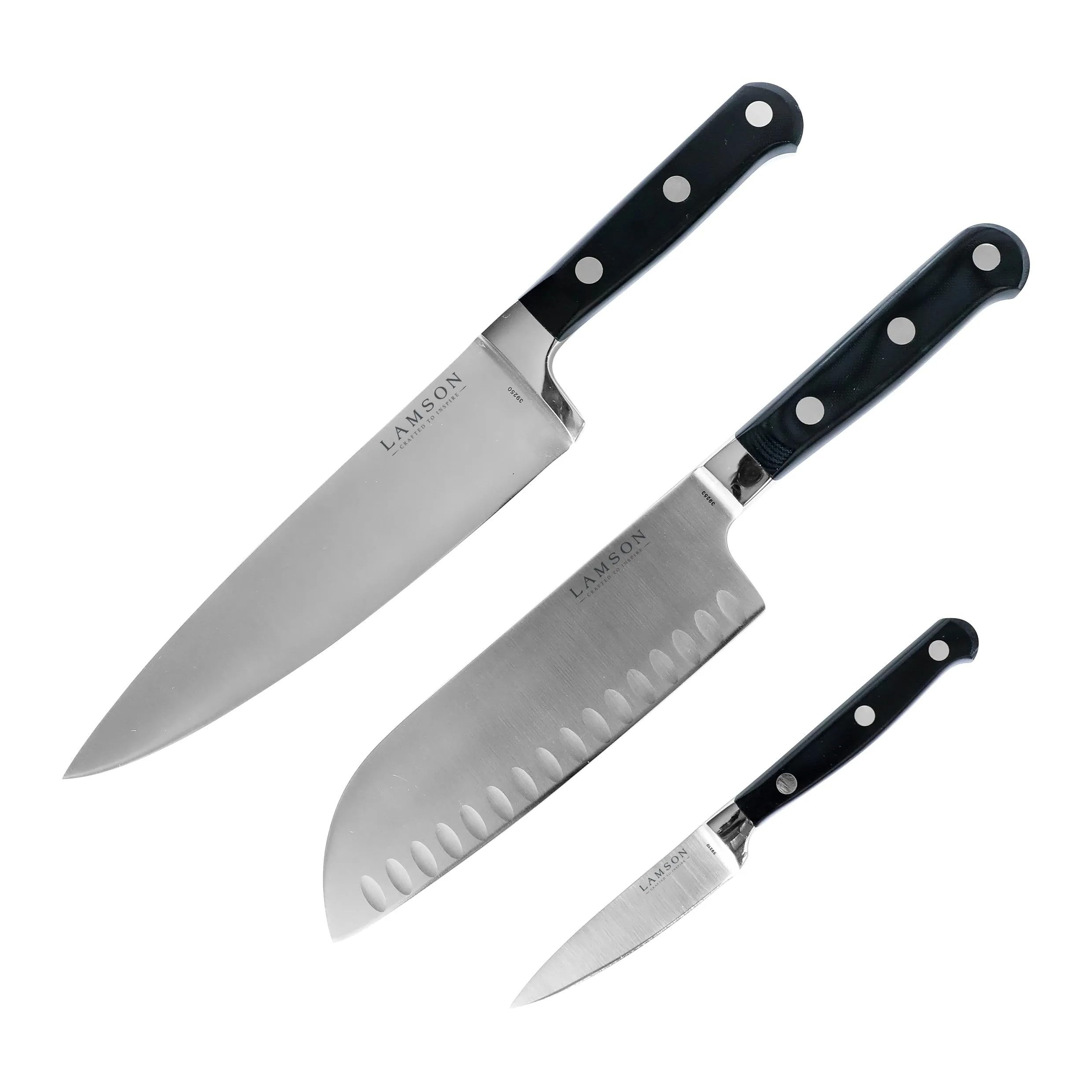 Lamson Knife Set with - 3 Piece (Midnight)