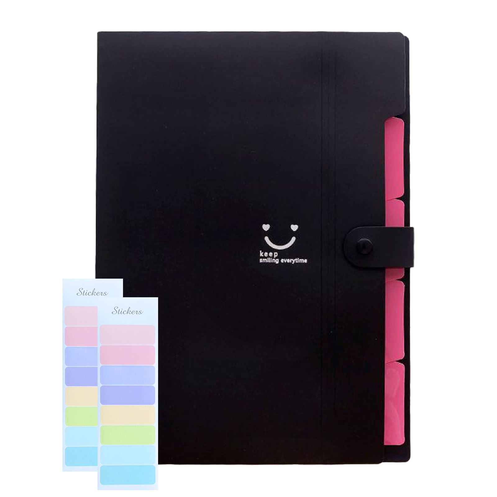 A4 Expanding File Organiser, 5 Pockets Accordion Documents Organiser, Folder Organiser Expanding File Folder for Office, Individualsl and Home