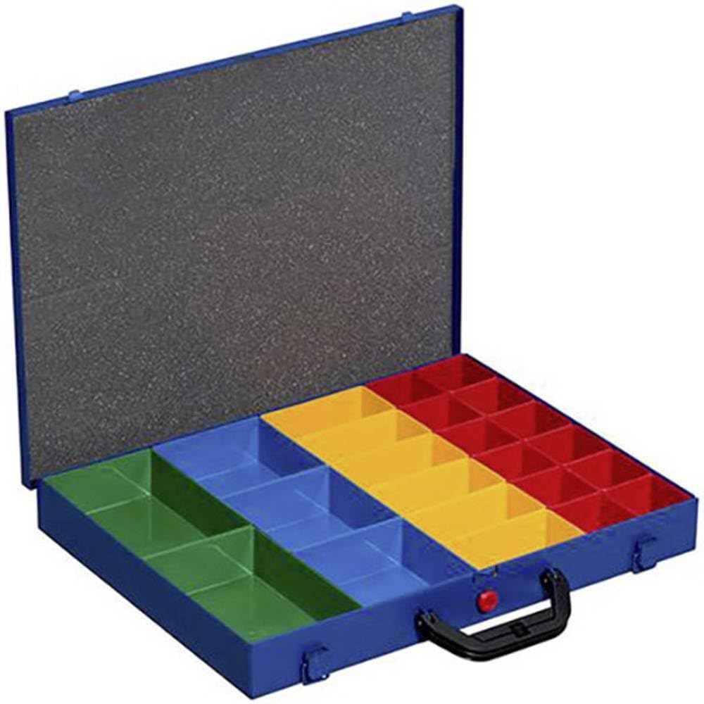 EuroPlus Pro >M< 44L-23, blau, Kleinteilekoffer-Metall, bunt