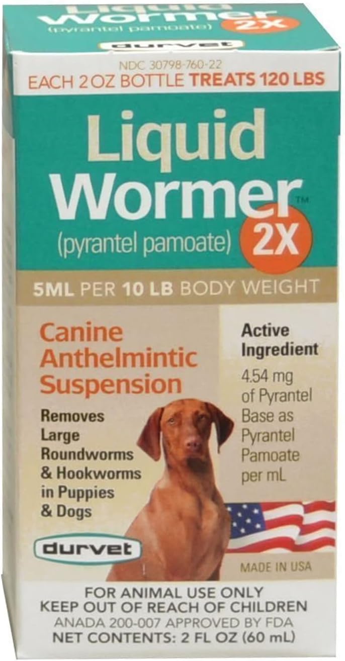 Durvet 2X Liquid Wormer, 2-Ounce