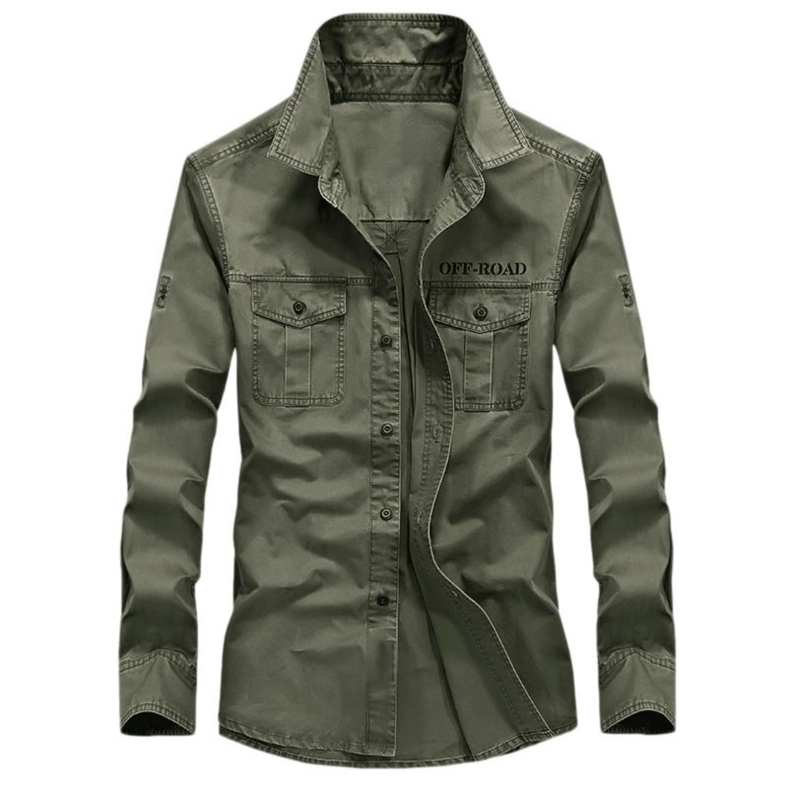 Chemise coton ample homme pour éviter la chaleur avec style cargo