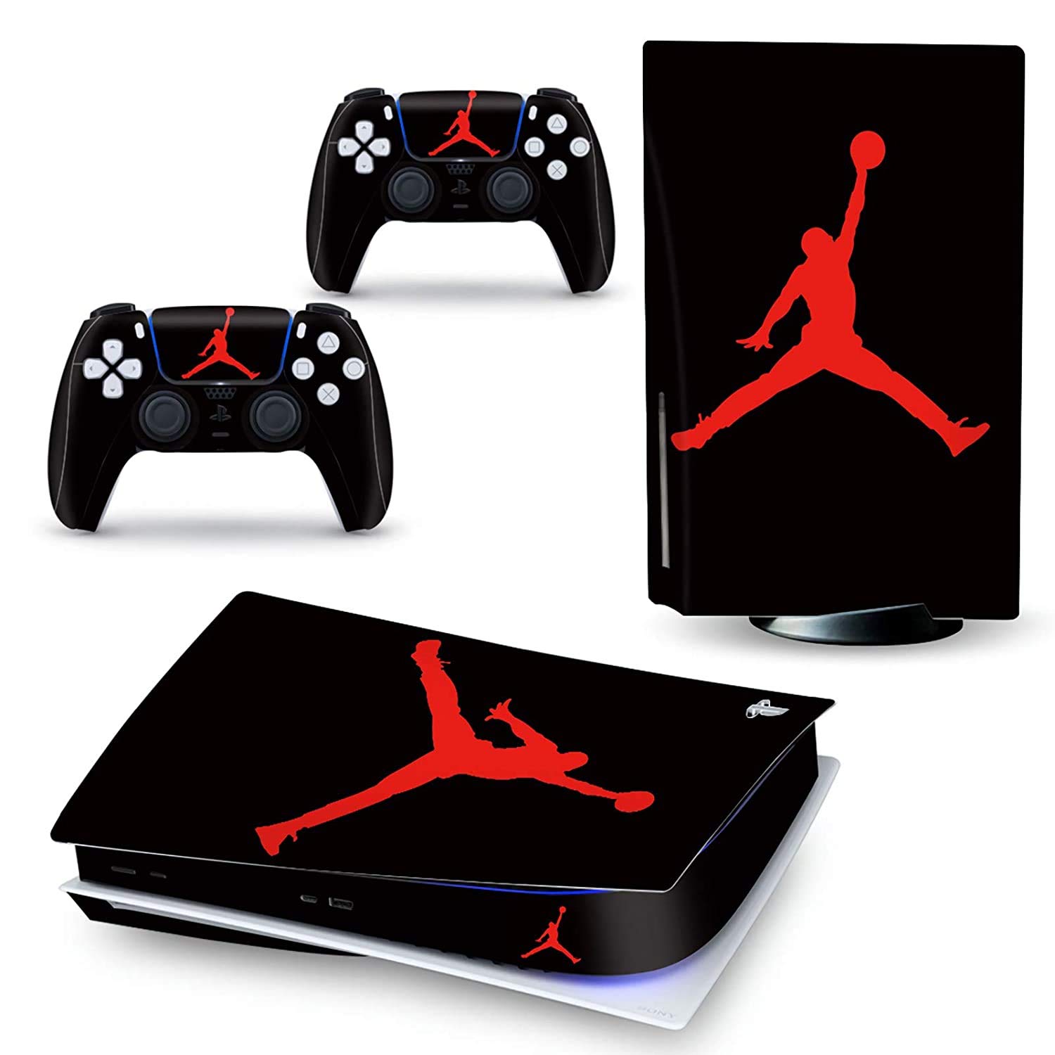 ELTON PS5 Skin Protective Wrap Cover Vinyl Sticker Decals for PlayStation 5 Disk Version Console and Two Dual Sense 5 Sticker Skins Black PS5 Skin Console and Controller design201 [video game] (B08YXHJ2RR) Amazon Price History, Amazon Price Tracker