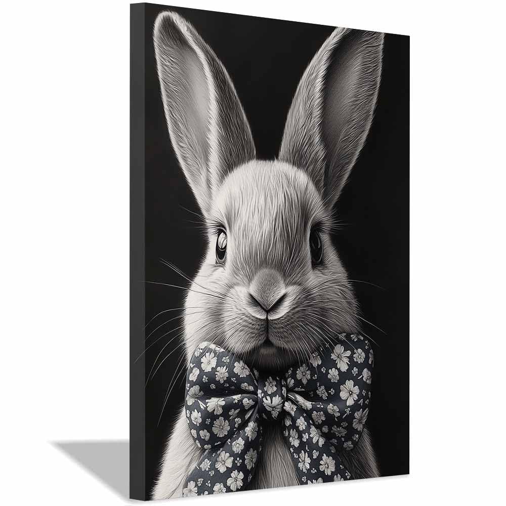 Tableau lapin déco murale - Solution pour habiller un mur vide de salon - 7
