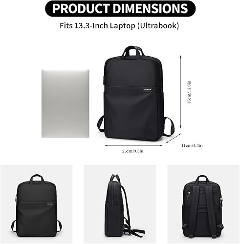 Miniatura 5 de GOLF SUPAGS Mochila para computadora portátil, antirrobo, delgada, mochila de viaje para mujer, resistente al agua, bolsa de libros universitaria,