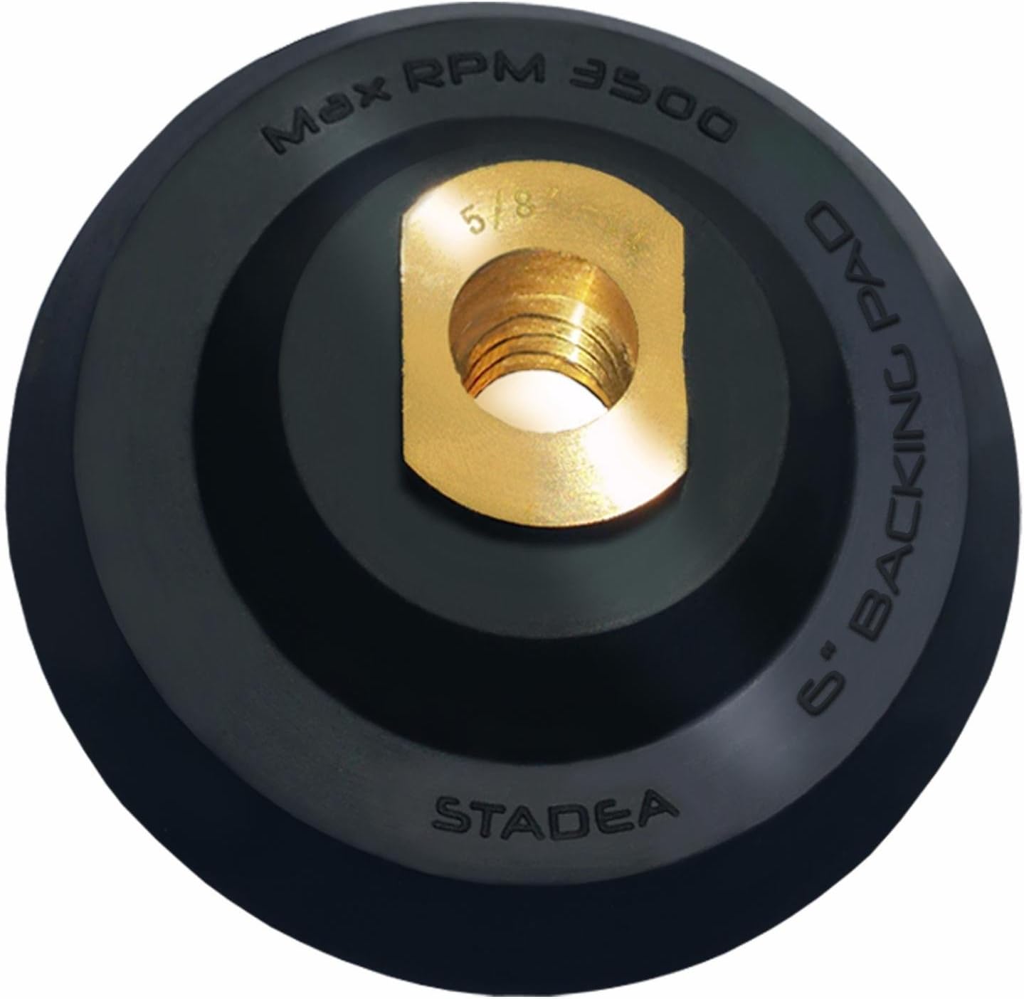 Stadea 6 inch hook and loop backing pad - Rubber Backing Pad, Arbor 5/8" 11