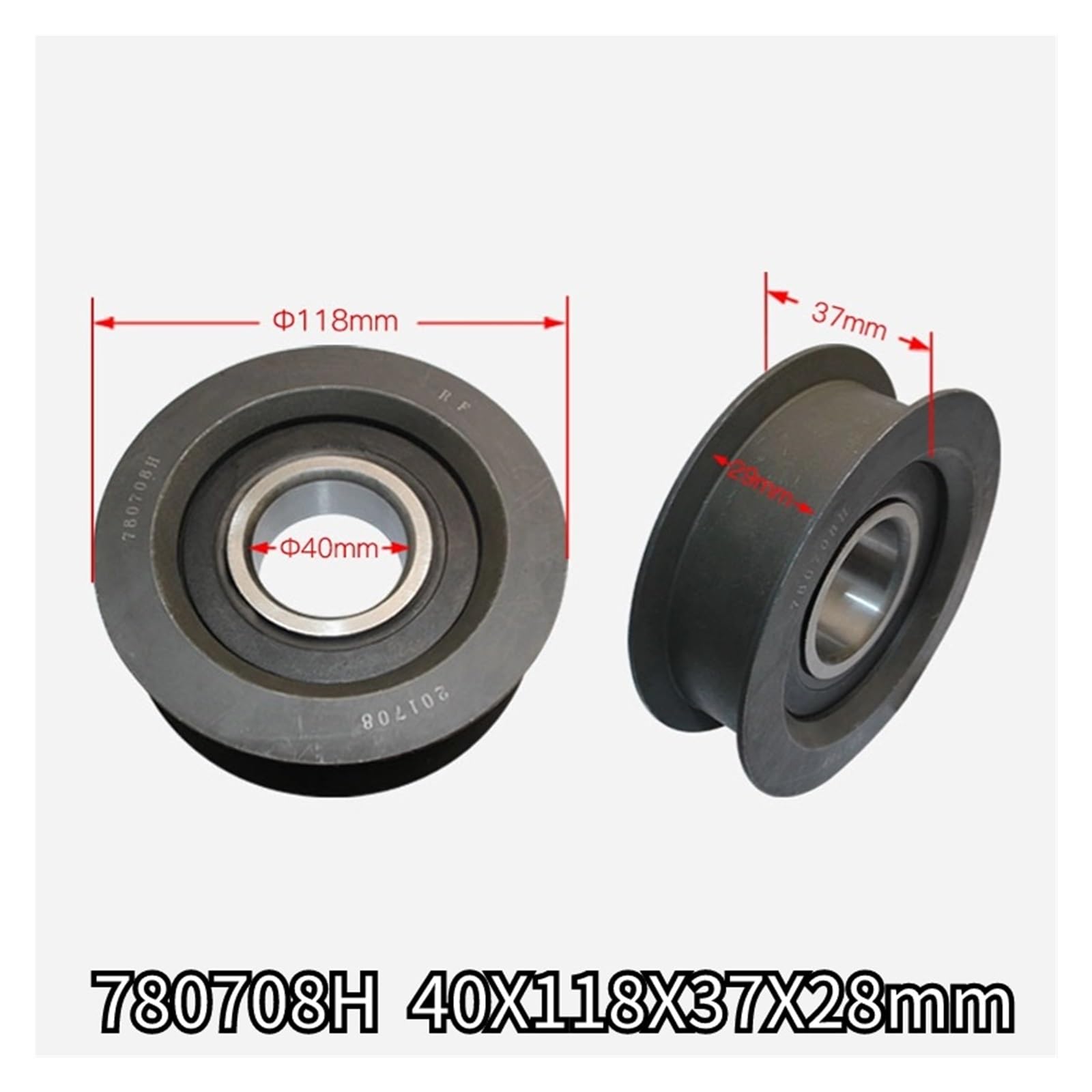 1 Uds 780708K 780708H 40 * 118 * 37 40X116X34mm rodamiento de piñón for Carretilla elevadora Gama Completa de polea de rodamiento de Cadena de piñón (Color : 780708H)