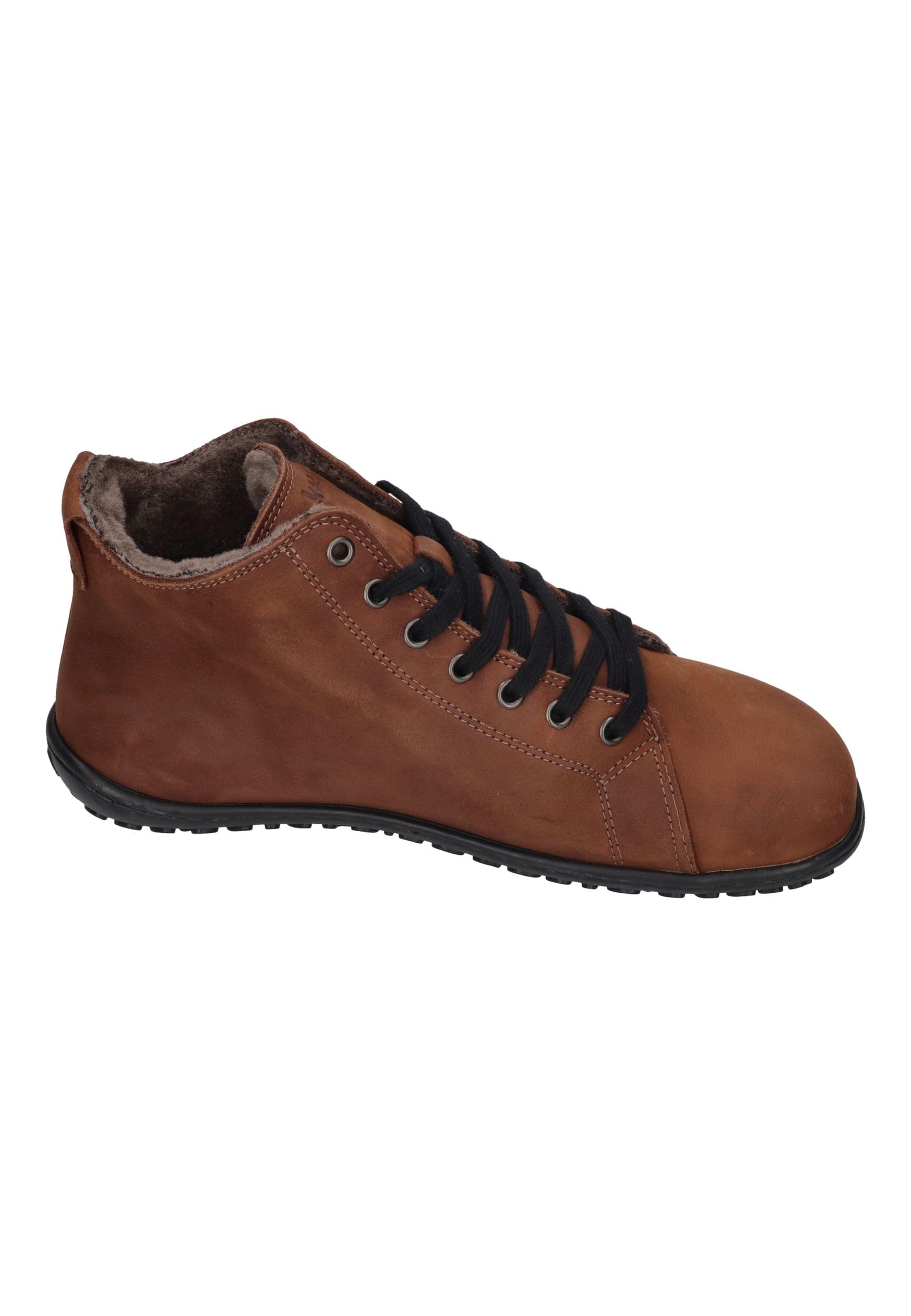 KOEL Damen Barfuß Winter Booties IVONE Lambwool Chocolate