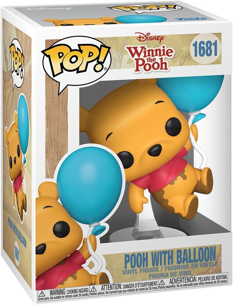Funko Pop! Disney: Winnie The Pooh - Pooh with Balloon - Collectable Vinyl Figure - Gift Idea - Official Merchandise - Toys for Kids & Adults - Disney Fans