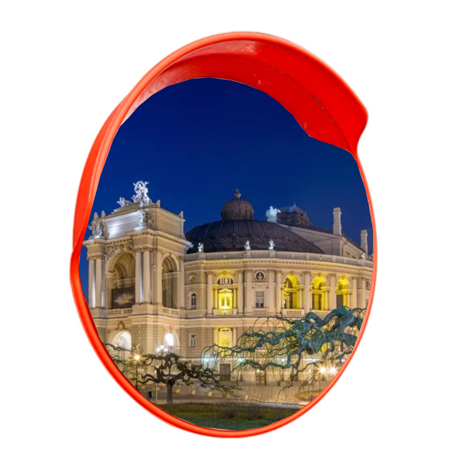 Soczewka szerokokątna do ruchu zewnętrznego, lustro panoramiczne Zewnętrzne wewnętrzne bezpieczeństwo ruchu drogowego Szeroki kąt martwego punktu Lustro Wypukłe podjazdy parkingowe Duże okrągłe lust