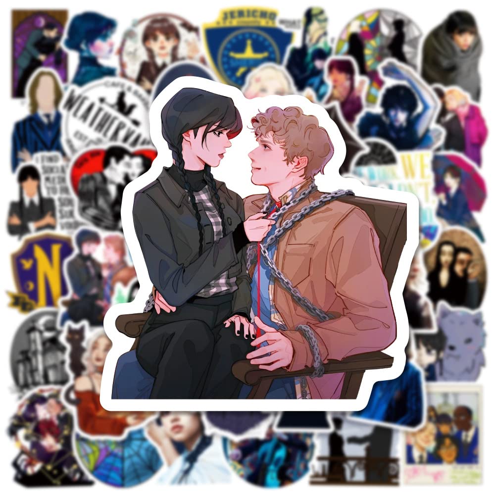 100 Wednesday Addams Aufkleber - Wasserdicht Für Laptop & Koffer