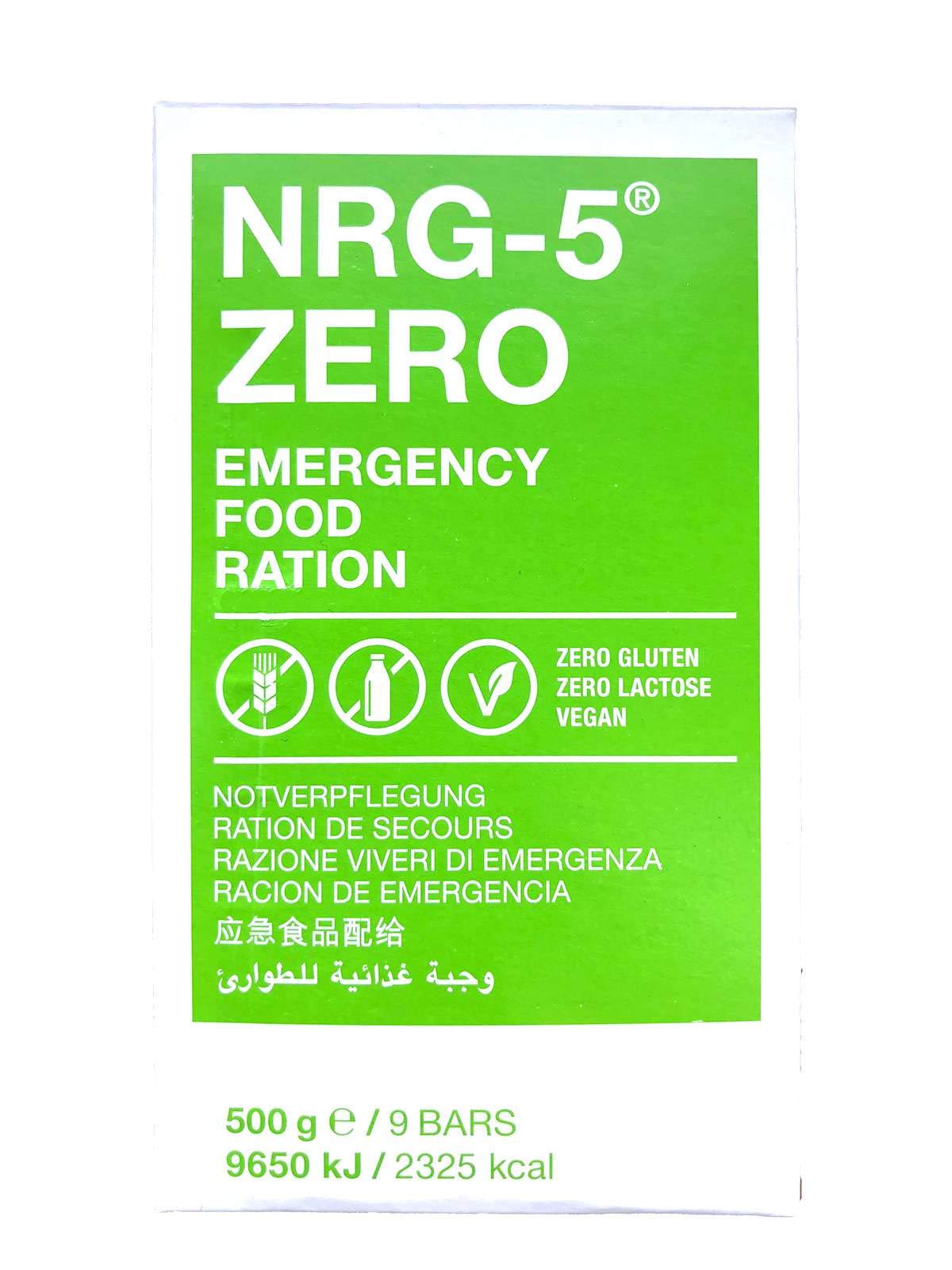 SeguRisk NRG di 5 senza glutine 500 G di sopravvivenza Outdoor Razione Not Vorsorge Set | 2 X 9 legame Survival Nahrung Expeditions attrezzature di base come EPA