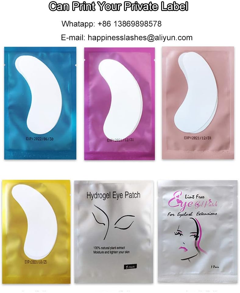 200 Pairs Eyelash Extension Eye Pads Lint Free Hydrogel Eye Patch/Lash