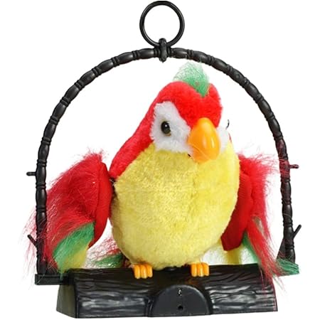 Nuobesty Sprechender Papagei Egal Was Sie Sagen Wird Wiederholen Was Sie Sagen Lustiger Lernhelfer Papageienspielzeug Sprechender Papagei Elektrischer Pluschpapagei Der Ohne Batterie Amazon De Spielzeug