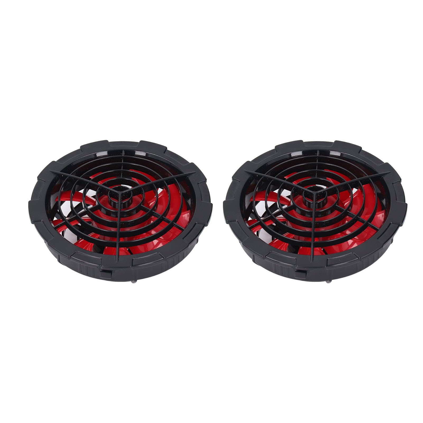 Naroote Ventilador de Refrigeración para Chaqueta, Batería Externa de 80000 MAh y 12 V, Juego de Ventilador de Refrigeración de 4 Velocidades y 9 Cm con USB Cables de Conexión, Ideal para Ropa de