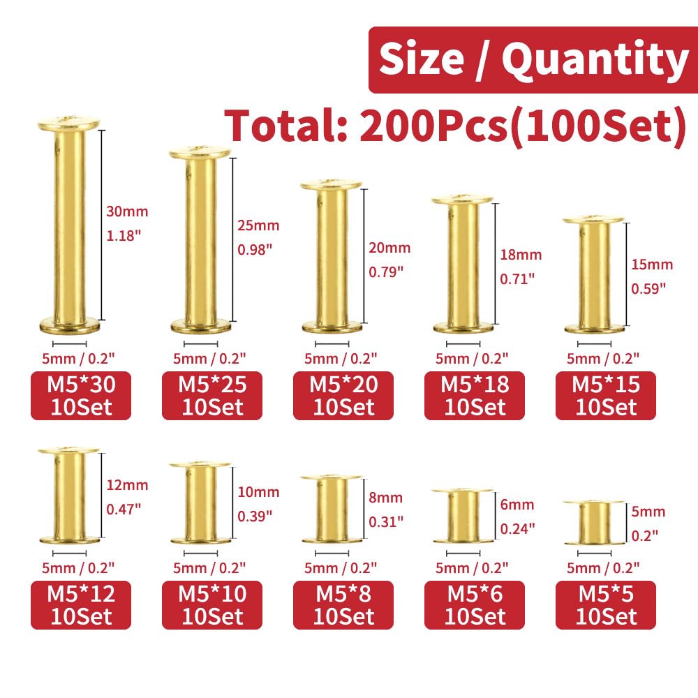 Csk Head Phillips Chicago Screws Binding Screws - Csk Head Screws And...
