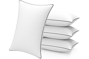 Plush Slumber: Premium Set of 4 Queen-Sized Pillows for Restful Nights