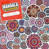 100 PCS Mandala Stickers Pack – Waterproof Vinyl Decals for Water Bottles, Laptops, Phones, Notebook, Cars – Cool Vibrant Graphics for Mandala Enthusiast