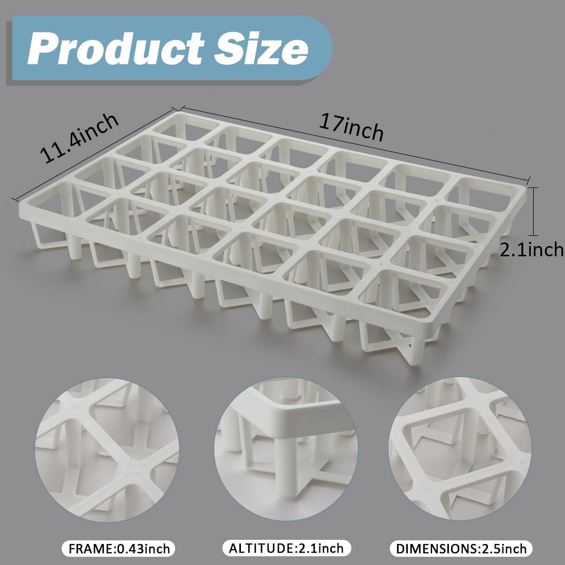Snapklik.com : RooTrimmer 5 Pack Planting Pots Moving Trays For 3 Inch