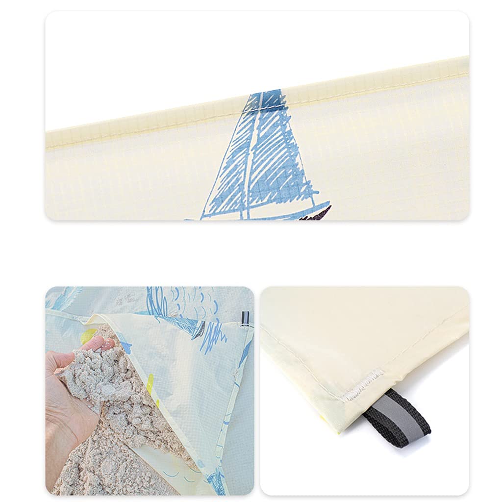 Outdoor Camping Teppich für Zelt, Outdoor wasserdichte Faltbare Strandmatte Sandfreie Sommerausflug Picknickmatte for Picknick Camping Strand Wandern