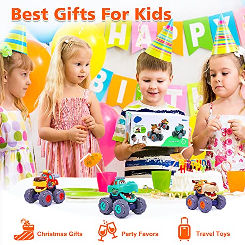 Ocato Toy Cars For 1 Year Old Boy Gifts Monster Trucks Boys Toys For 1 2 3 Year Old Boys Girls Kids Toddler Car Toy Trucks Baby Boy Toys 12-18 Months Pull Back Cars For Toddlers 1-3 Birthday Xmas Gift #TOP5