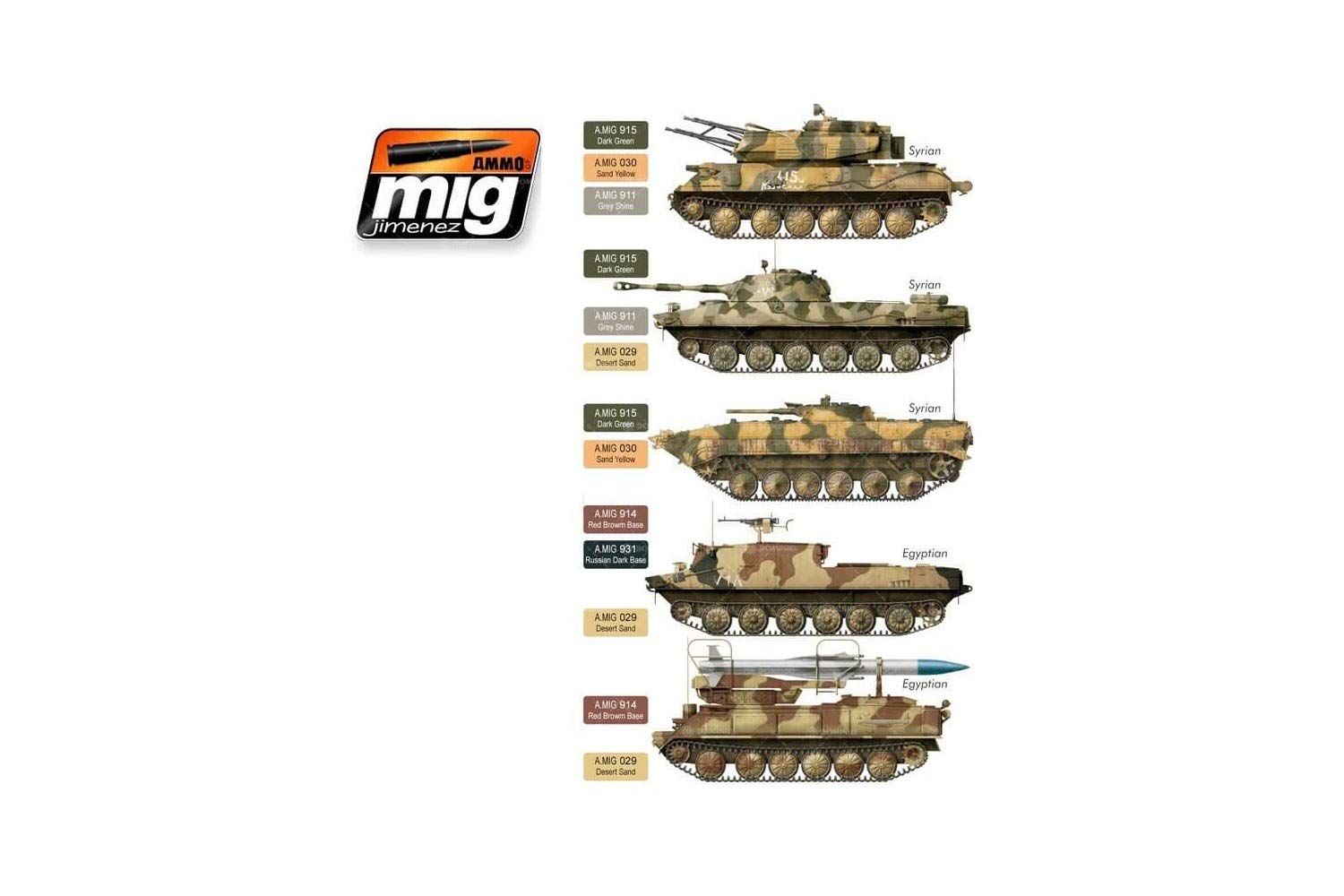 AMMO Of MIG: DAK Colors WWII, Set Di Colori Acrilici ATOM Per Pennello E Aerografo In Flaconi Da 20 Ml 4 Colori