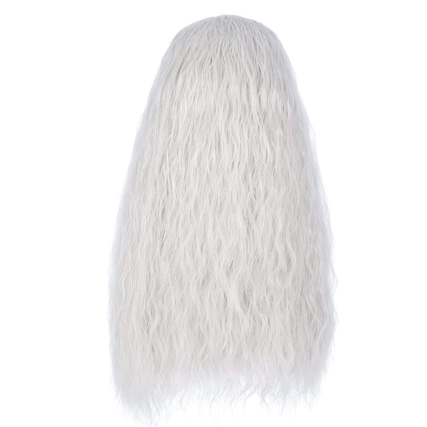 WildCos Long Gray Wigs and Beard Cosplay Halloween Costume Wig for Men - Image 5