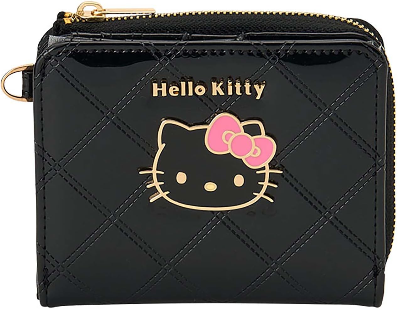 Sanrio 326232 Hello Kitty Bi-Fold Wallet, Black, For Ages 3 and Up