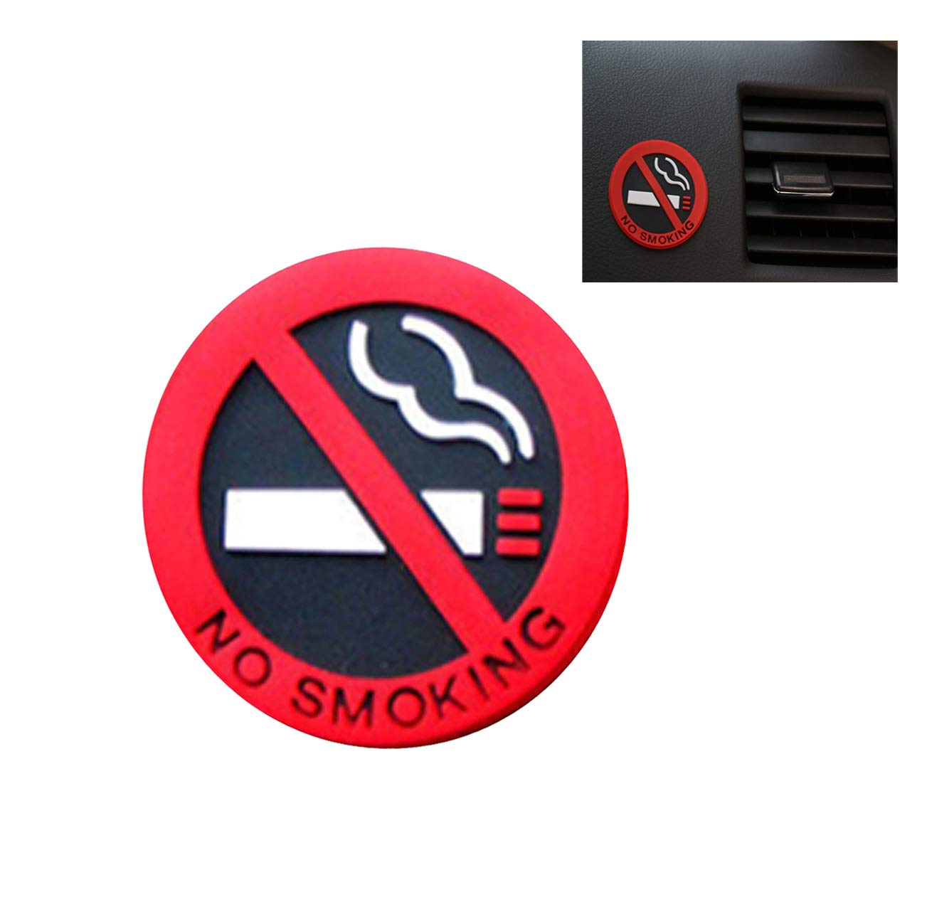 Futaba "No Smoking " Glue Car Sticker-Red 1