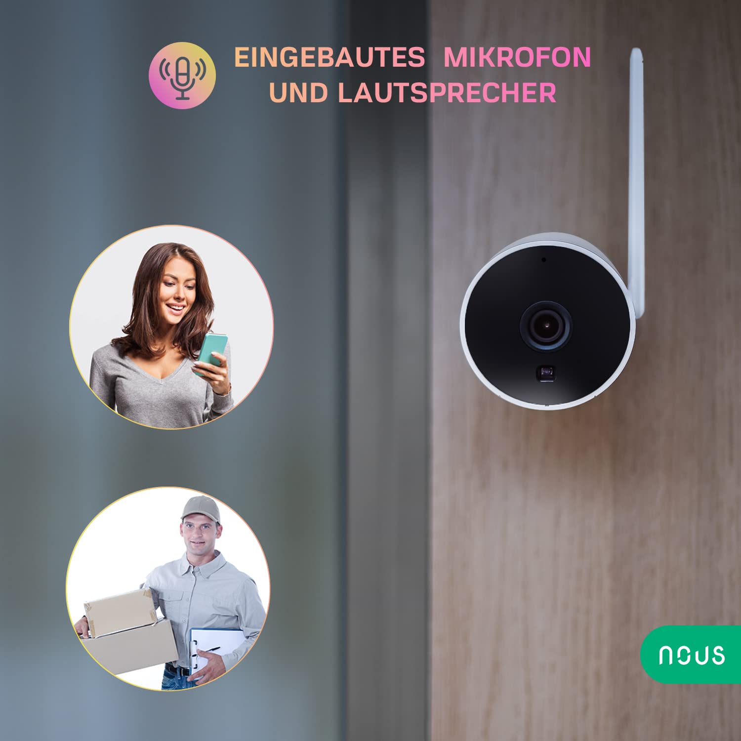 Nous W7 Smart WiFi IP Camera 3mp - Bestel bij Camerashop