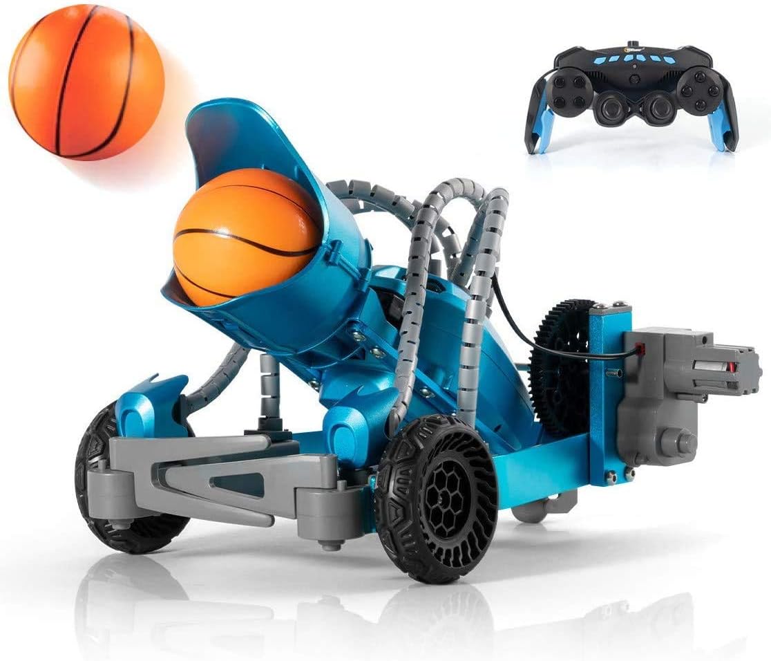 Top Race Remote Control Robotic Catapult - Metal Take Apart Ball Launcher/Shooter Arm - Electric DIY Building Kit For STEM Hobbyists - Ages 3 & up