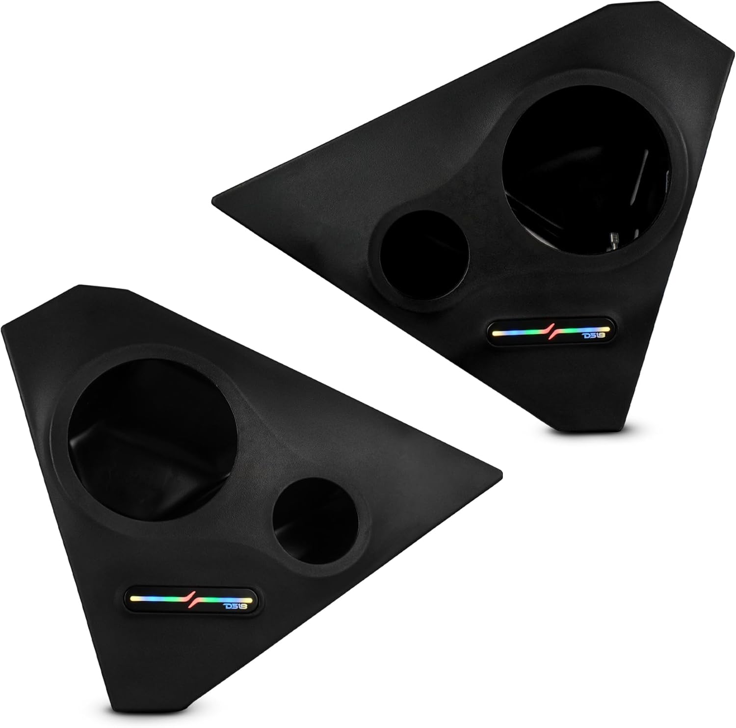 DS18 SLG-FKP6V2 Polaris Slingshot Front Kick Panel pods Enclosure for 6.5" Speakers and 3.8" Bullet Tweeters - OEM Fit 2015 to Current Models, Water Resistant, Pair - Speakers not Included