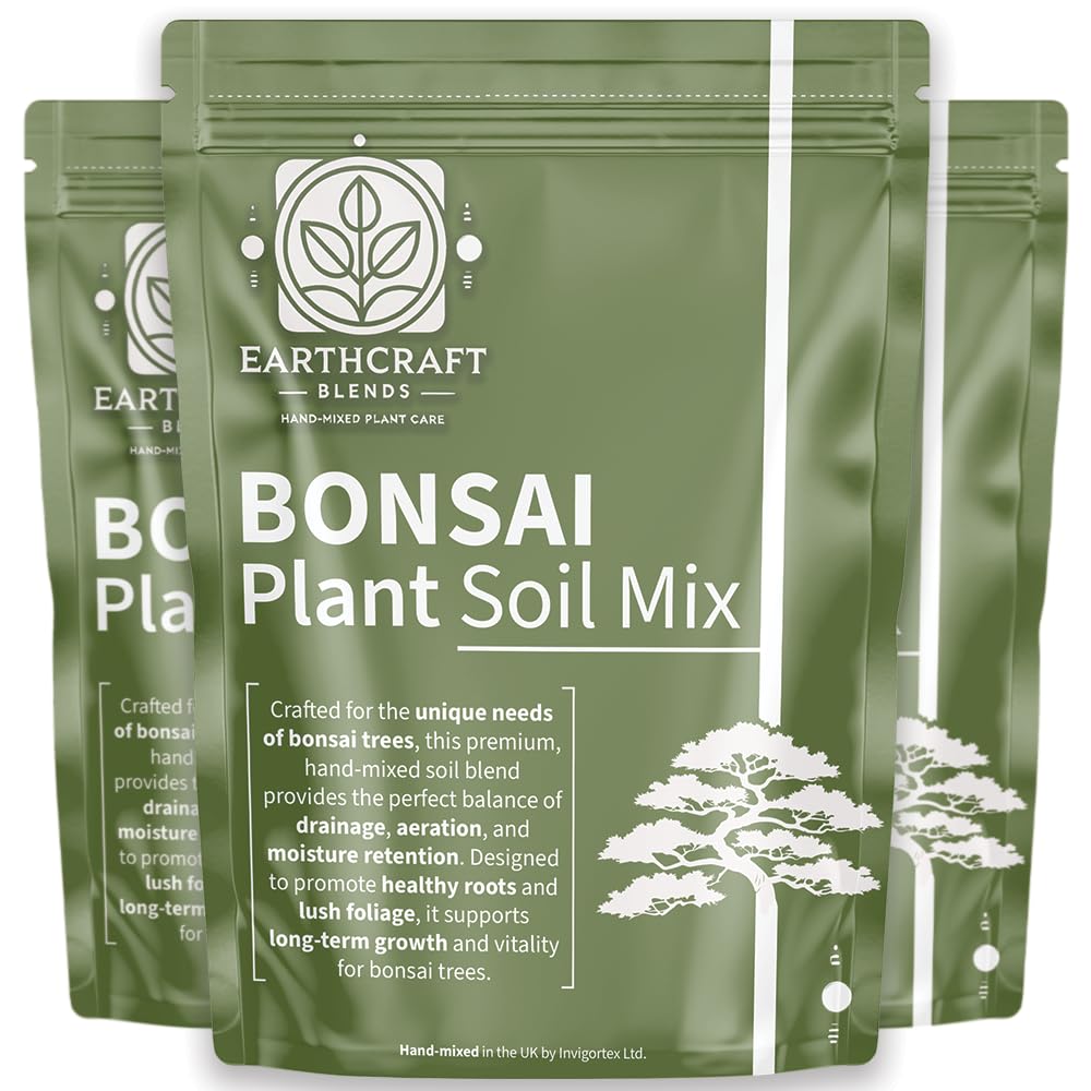 Bonsai Soil Mix – Hand-Mixed Fast-Draining Potting Blend for Healthy Bonsai Trees – Supports Strong Roots - Ideal for Indoor & Outdoor Bonsai (1L, 2L, 3L, 5L, 10L, 20L, 30L) (3 Litre)