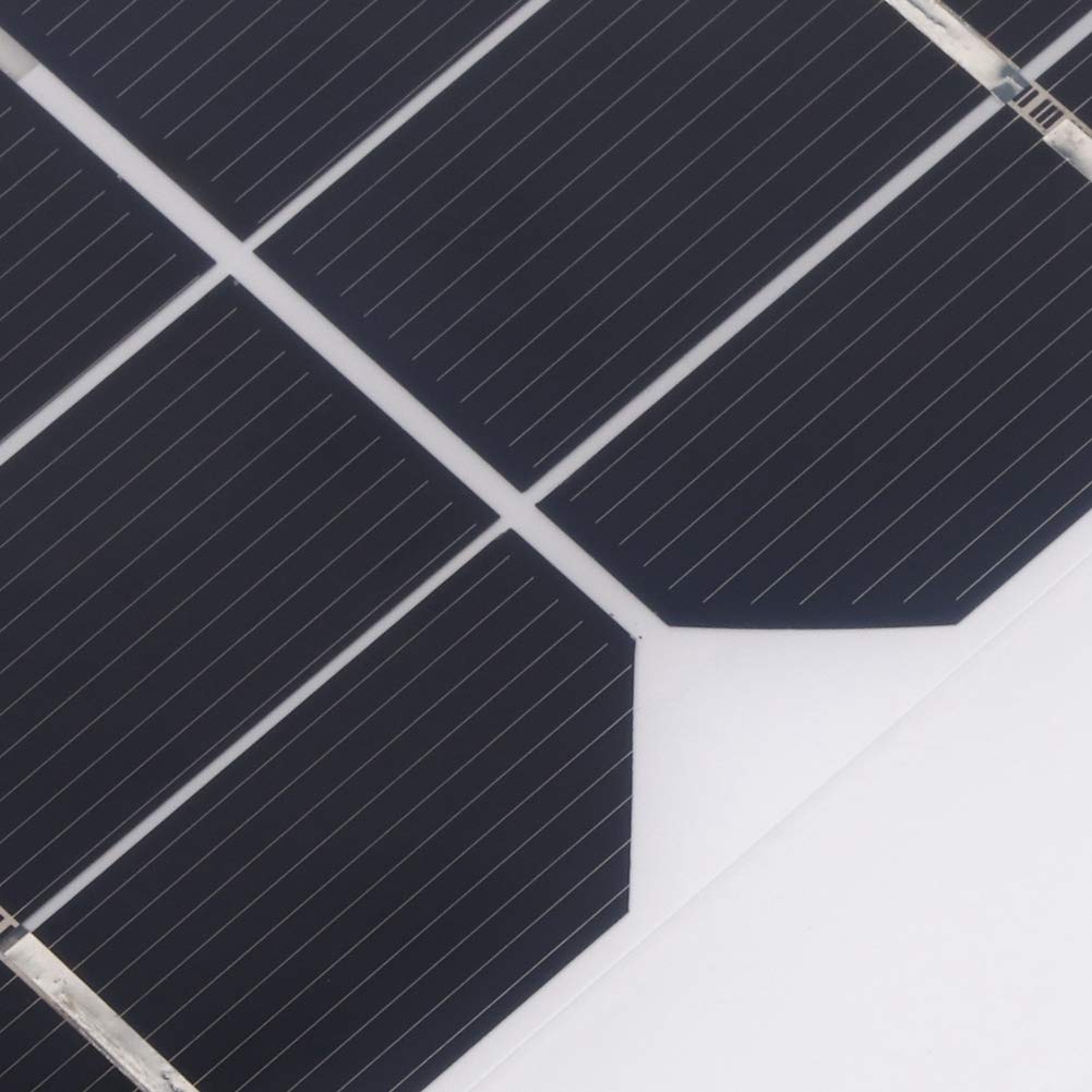Garosa Cargador de Panel Solar Panel Solar Portátil con Puertos USB Duales Diseño de Clip de Silicio Monocristalino de Carga Liviano para Acampar, Caminar, Viajar