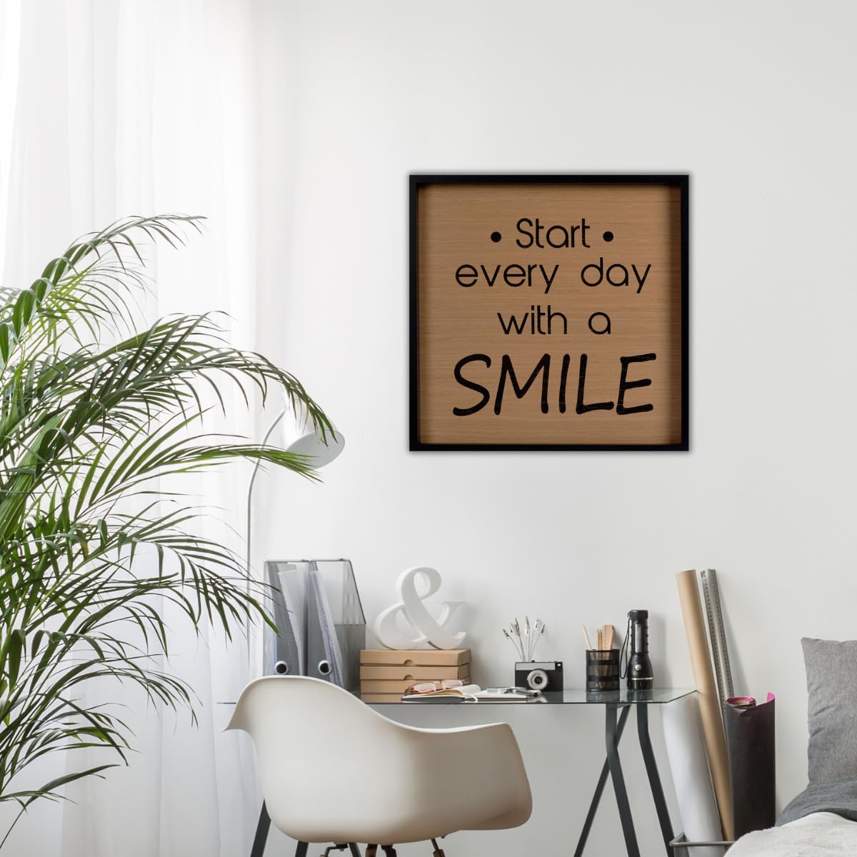 Decorazione da parete su legno Frasi motivazionali 35x58 cm | Leroy Merlin