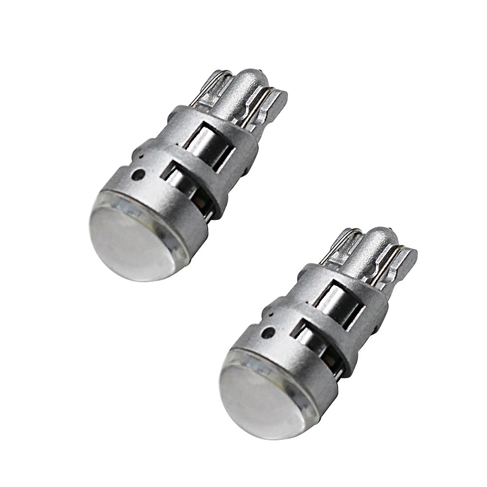Yolu 2-Pack T10 LED White 1-SMD 3030 T10 W5W LED Bulbs Super Bright Interior Replacement Side Lights 168 194 2825 Wedge Bulbs for 12V License Plate Dashboard Side Marker Light Map Dome Lamp