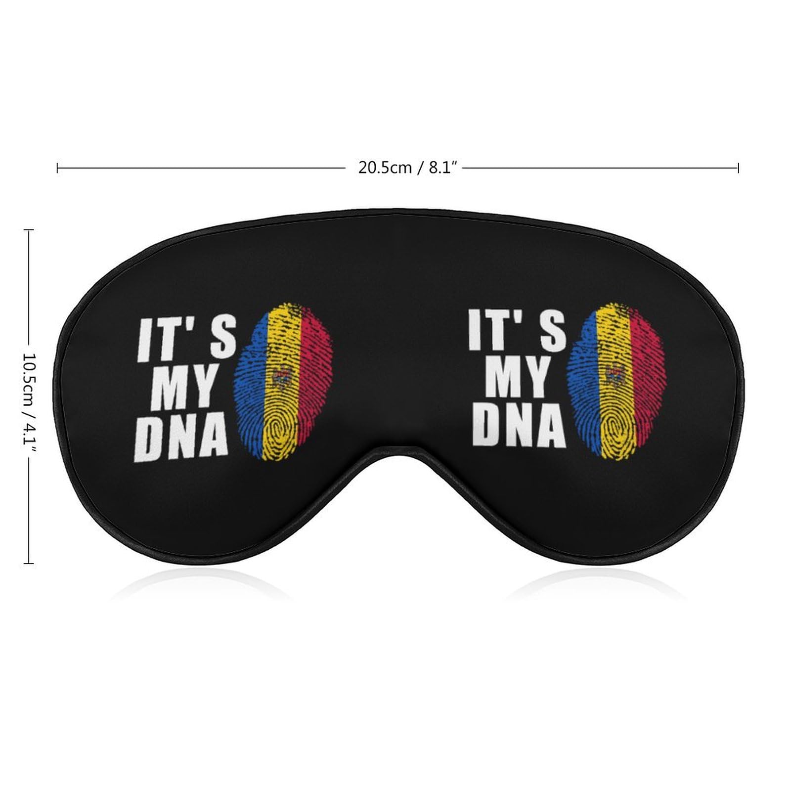 Moldova It's My DNA Sleep Mask Eye Shade Cover Adjustable Strap for Travel Lunch Break Women Men