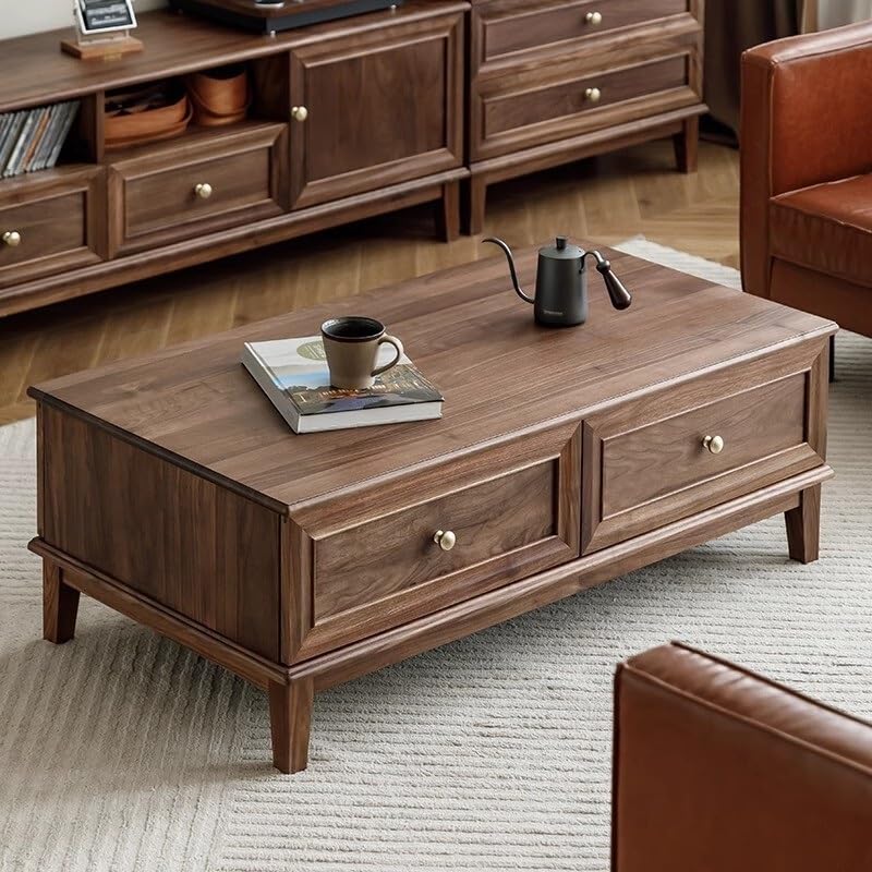 Amazon.com: DIEYPOL Coffee Table Cherry Wood Solid Wood