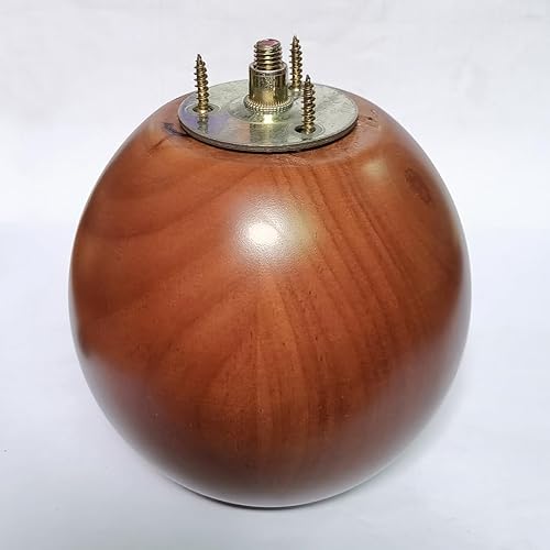 Miniatura 9 de Btibpse Patas de sofá de madera de 4 pulgadas, patas redondas de madera maciza para sofá de repuesto, patas de madera grandes para
