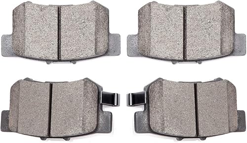 SCITOO Juego de pastillas de freno de cerámica traseras D537 para Acura CLCSXELILXIntegraRSXTLTSXVigor, para Honda CivicAccordPreludeS2000, para