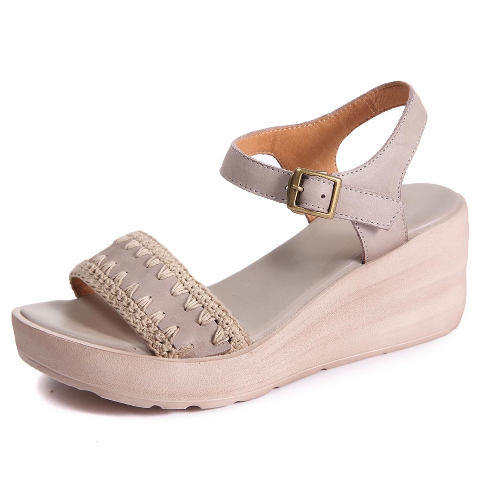 Sandali Estate Donna Zeppa Platform Punta Aperta | outfit vacanza, passeggiate campagna, attività giardino, abbigliamento vacanze, uso weekend