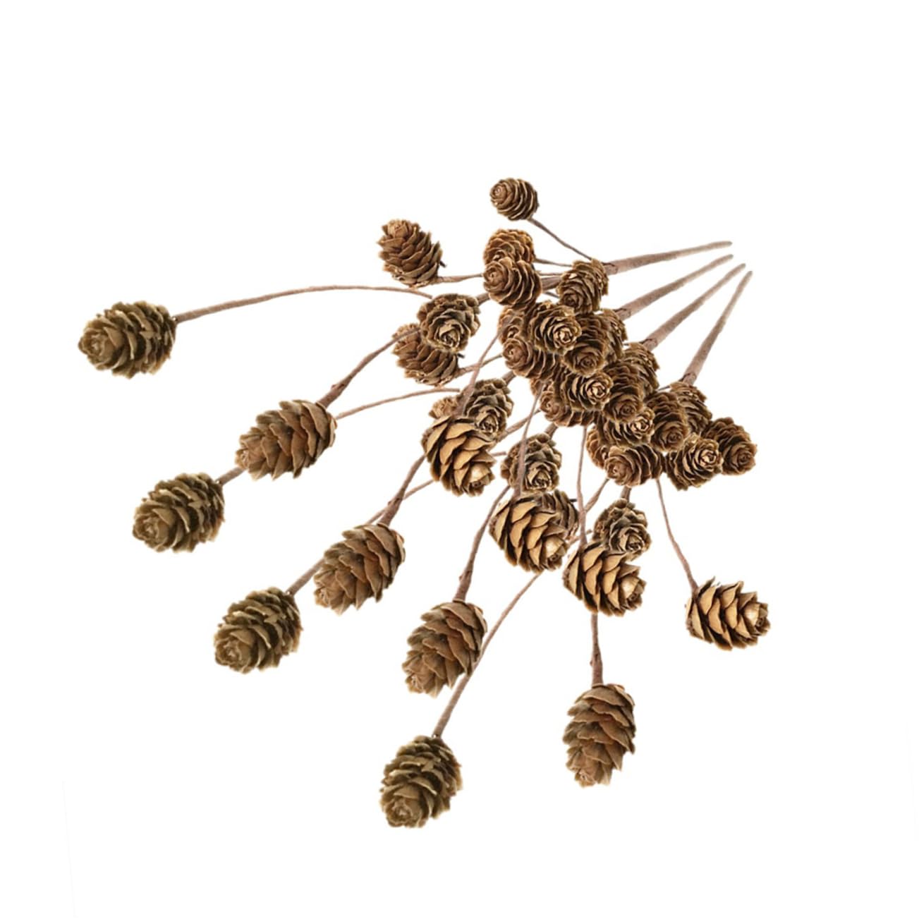 Abaodam 12 De Pino Púas De Pino con Piñas De Pino De Navidad Guirnalda De Pino Decoración De Púas De Navidad Púas De Pino Falso Arreglo De Flores Artificiales