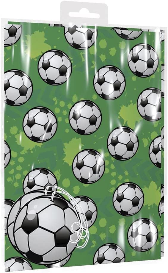Football 2 Sheets Of Gift Wrap And 2 Gift Tags