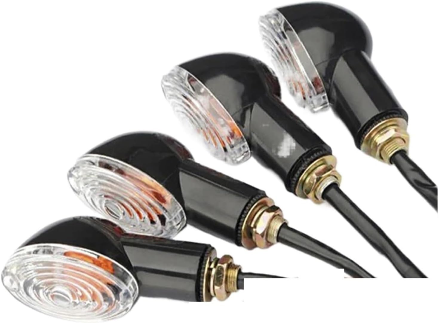 Generic Mini uniwersalne wskaźniki Dla APRILI Wszystkie modele, lata, przód lub tył, 1 szt., 12 V, uniwersalne motocyklowe kierunkowskazy LED, bursztynowa lampa migająca