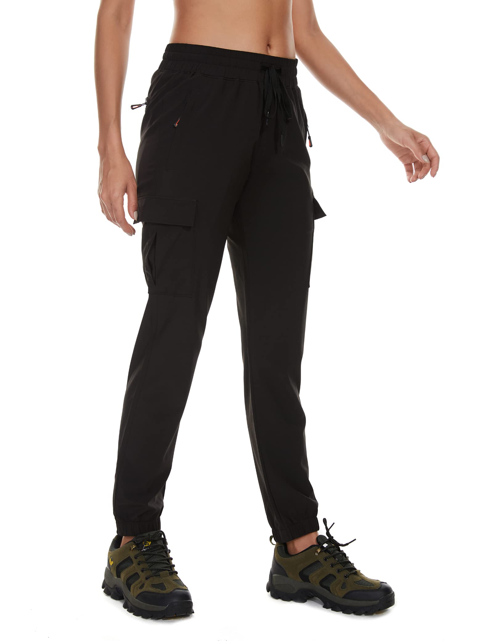 Hiking Pants Women Lightweight Cargo Pants Quick Dry Joggers for Women with Pockets Water-Resistant Travel Pants