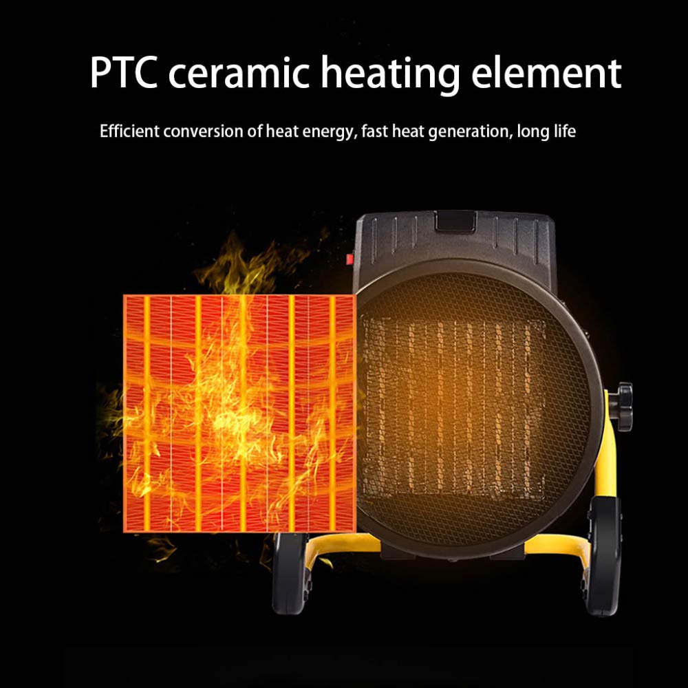 Emisor Térmico Elemento Calefactor de CeráMica PTC Calienta RáPidamente el Calefactor de Ahorro de Energía para BañOs Industriales PequeñOs DoméSticos/A / 3000W