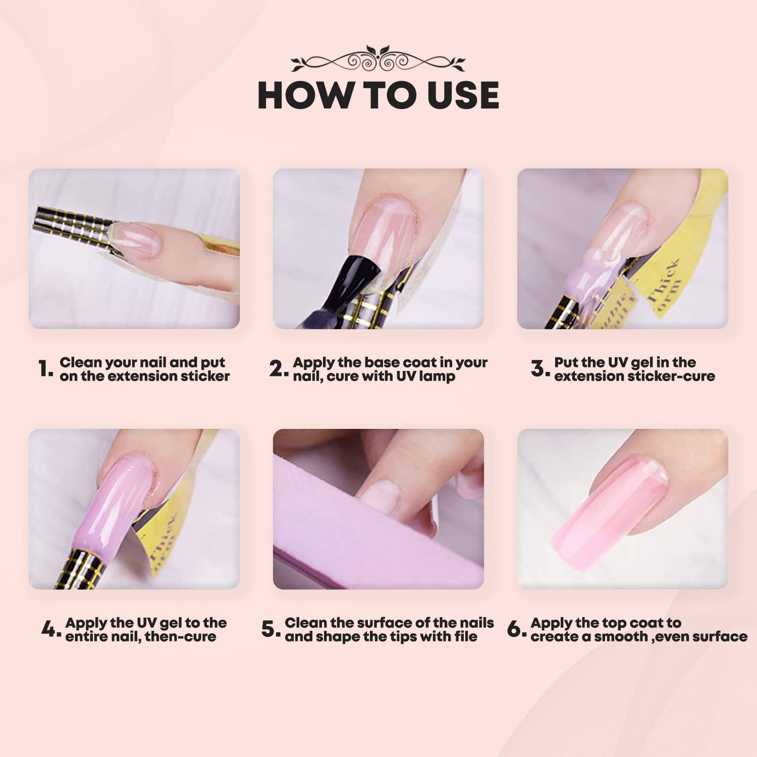 Savni Builder Gel Soft Gel UV/LED for Nail Extension Nail Art Manicure Set 30g (White) 2