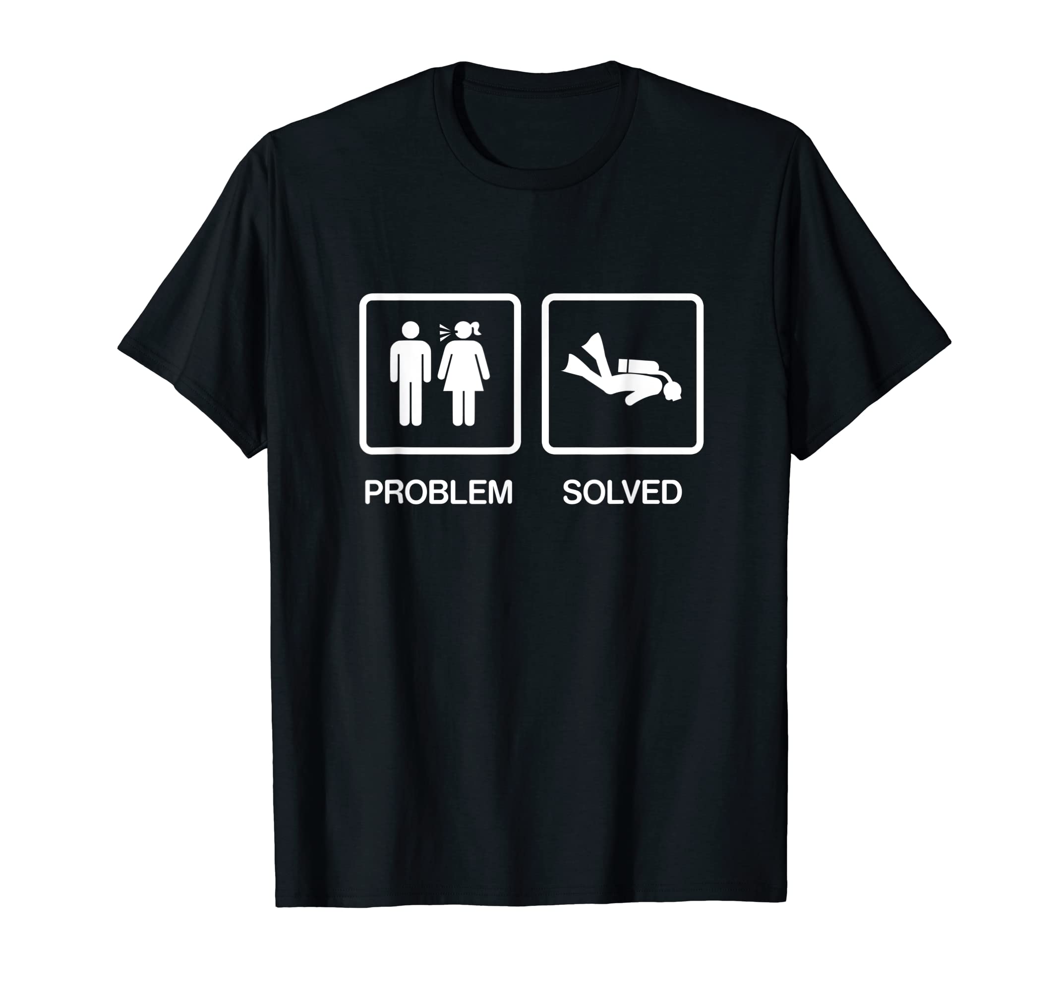 Funny Scuba Diving Shirts GiftsProblem Solved Funny Scuba Diving Diver Shirt Gift T-Shirt