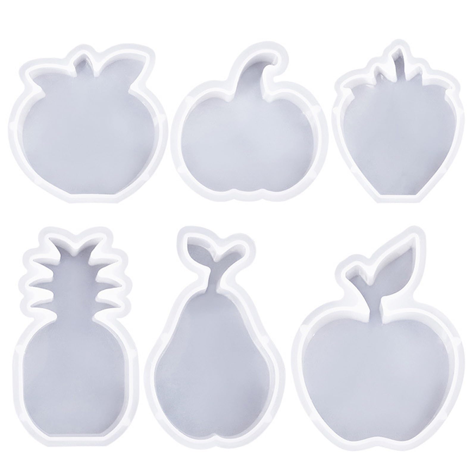 Buxuaaaa Silicone Molds Fruit Molds Soap Baking Pineapples Resin Casting for Making Resin Fruit Silicone for Chocolate Decorations