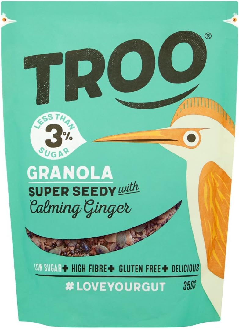 Troo Granola Super Seedy with Calming Ginger [Low Sugar, Gluten Free, High Fibre, Vegan] 98470