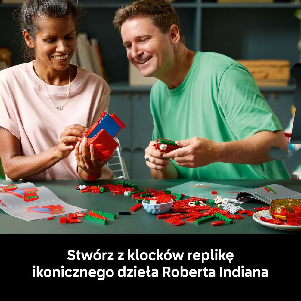 LEGO Art LOVE 31214 | Dekoracja do domu, zestaw konstrukcyjny dla dorosłych, pomysł na prezent na zaręczyny, ozdoba z efektem 3D, 791 elementów